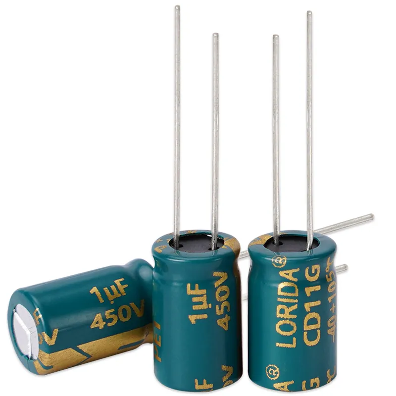 1UF 450V Radial Aluminum Electrolytic Capacitor