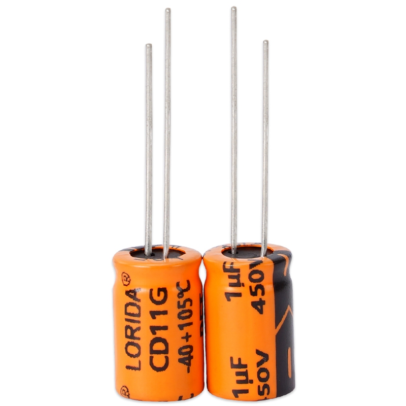 1UF 450V Radial Aluminum Electrolytic Capacitor