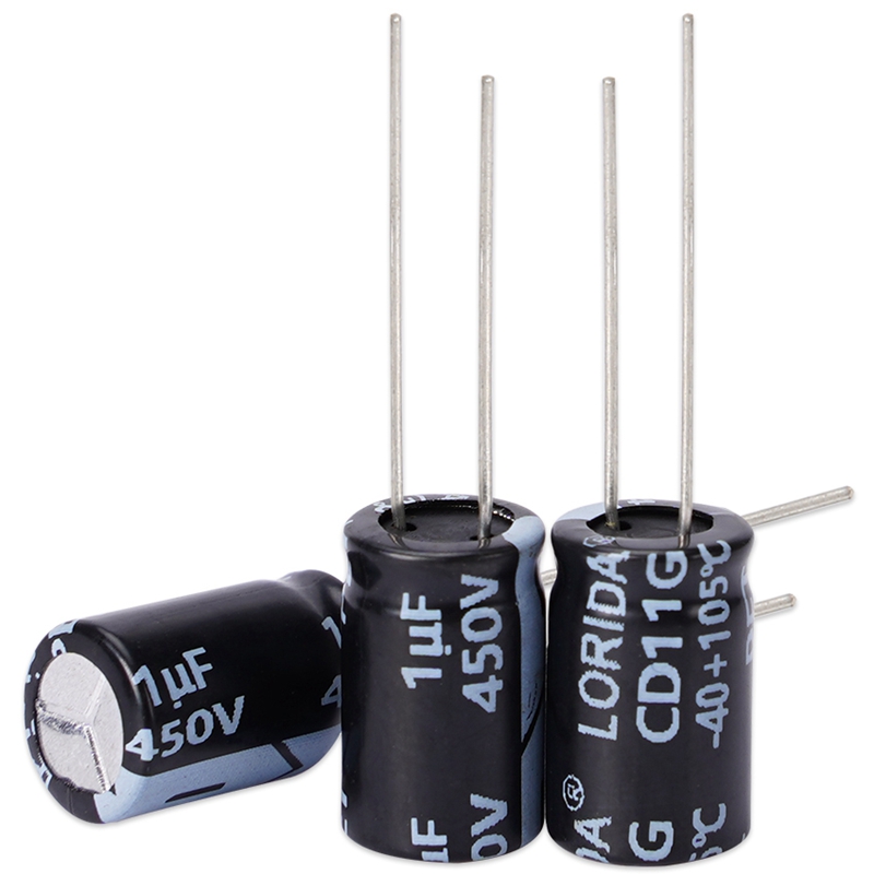 1UF 450V Radial Aluminum Electrolytic Capacitor