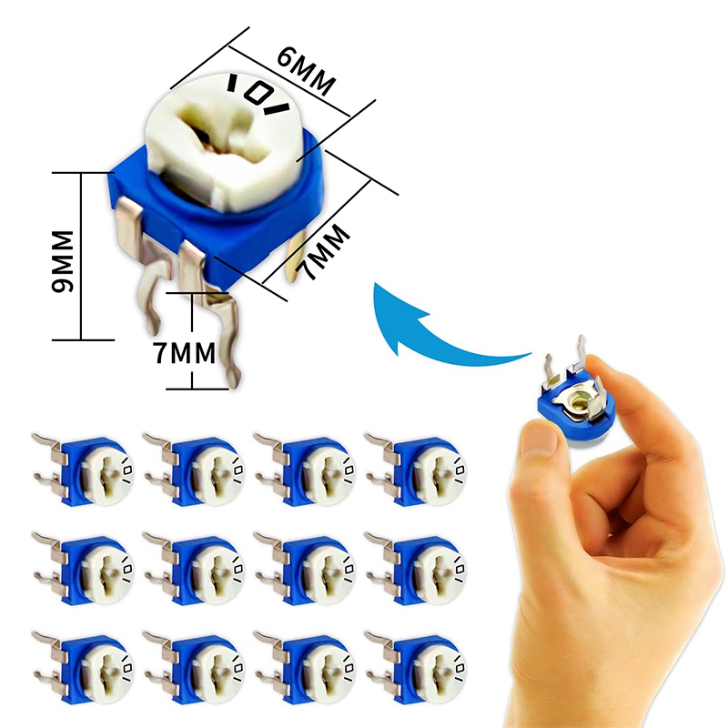 RM065 horizontal Variable resistor / Trimming Potentiometer